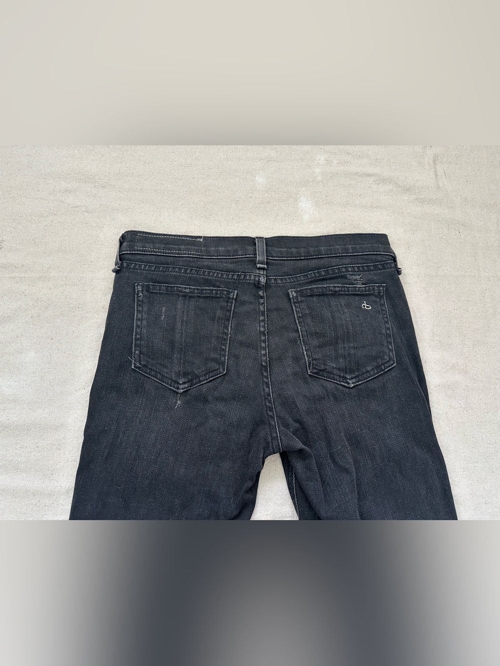 rag & bone / JEAN for Intermix Skinny Jeans Size 27 Black Distressed - Picture 10 of 16